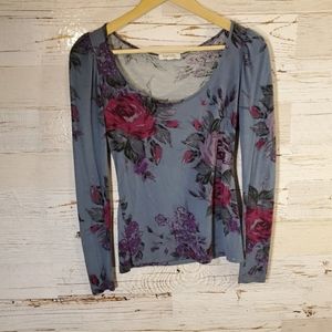 Pacsun long sleeve flower top